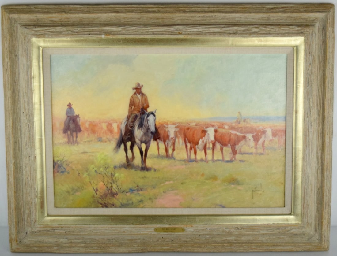 American Robert Pummill On The Sixes Oil On Canvas Painting (1 of 11)