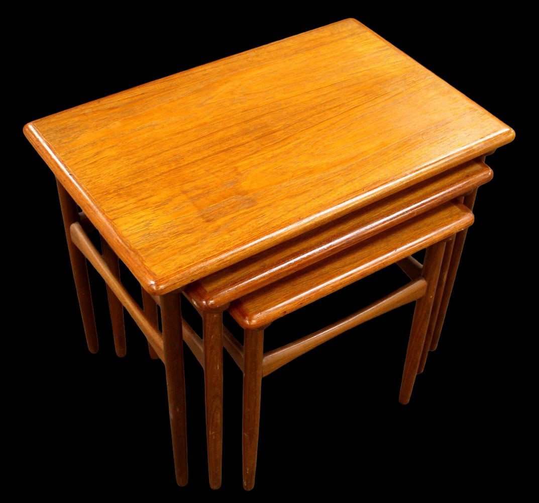 Danish Mid Century Modern Teak Nesting Tables (1 of 9)