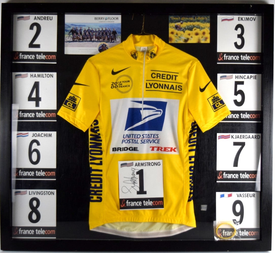 Lance Armstrong Jersey and Signed Number Display (1 of 11)