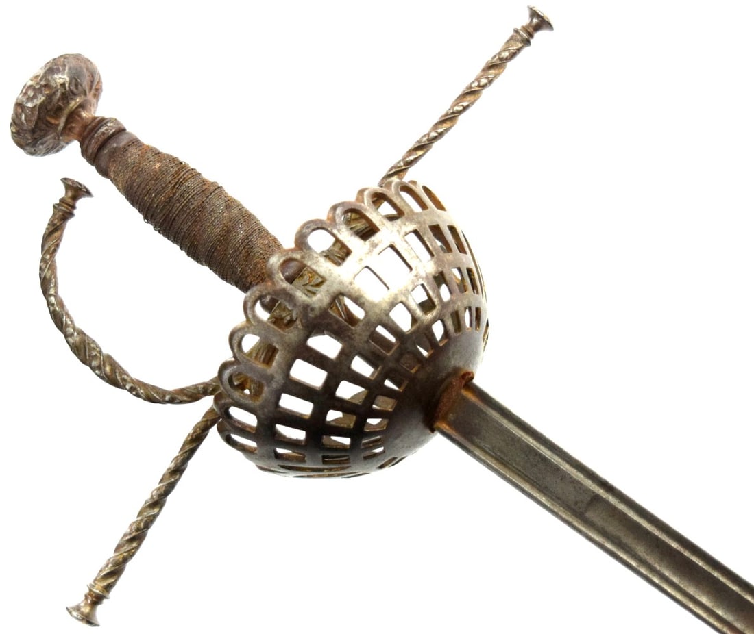 Spanish Or Italian 18th C. Cup Hilt Rapier Sword (1 of 20)