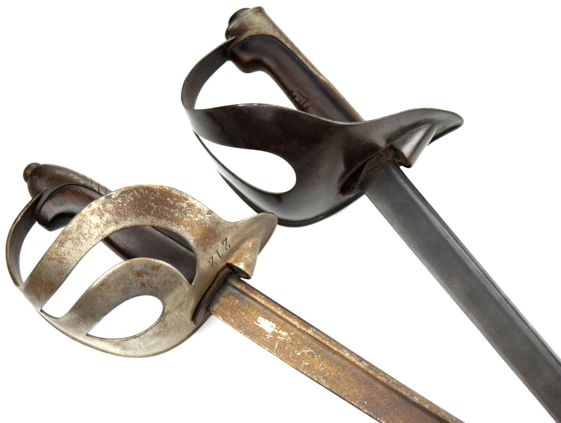 Lot of two 19th Century Italian Cavalry Swords (1 of 20)