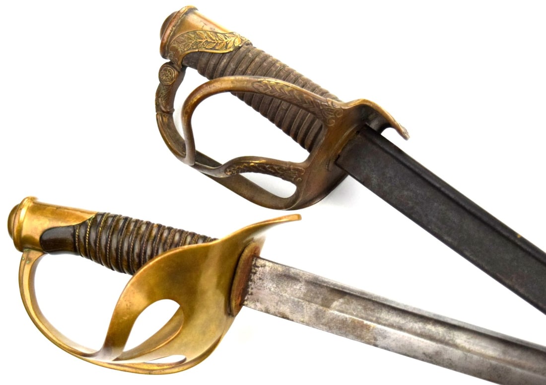 Lot of two 19th Century French Officers Swords (1 of 20)
