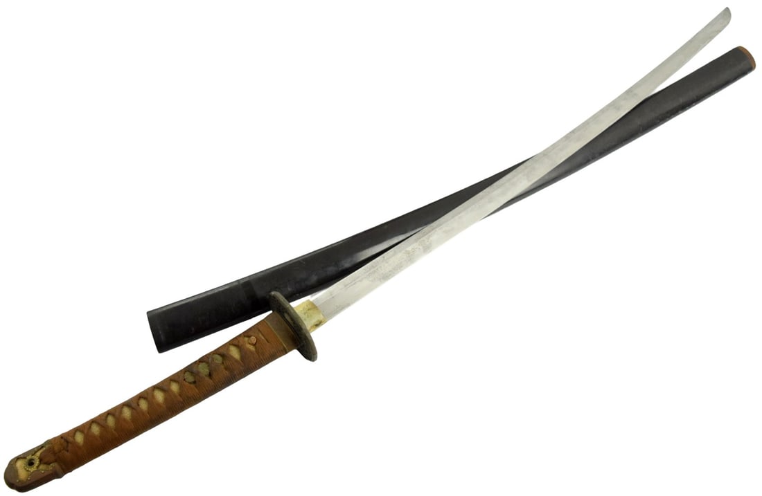Japanese Samurai Katana Sword with WWII (1941) Period Blade ~ Maker Marked Toshi Masa and Arsenal (1 of 20)