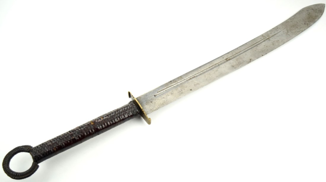 LARGE CHINESE QING DYNASTY 19TH C DAO SWORD (1 of 20)