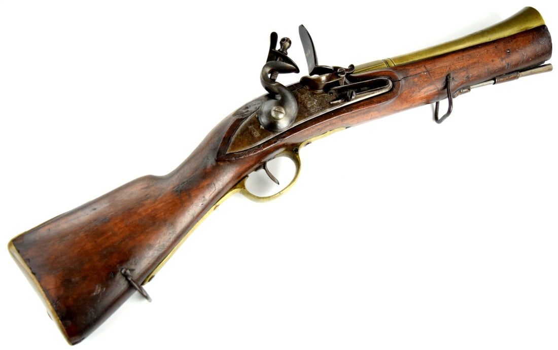 Early 19th C. English Flintlock Blunderbuss / Trade Gun for Indian Market â?? Brass Flared Barrel (1 of 19)