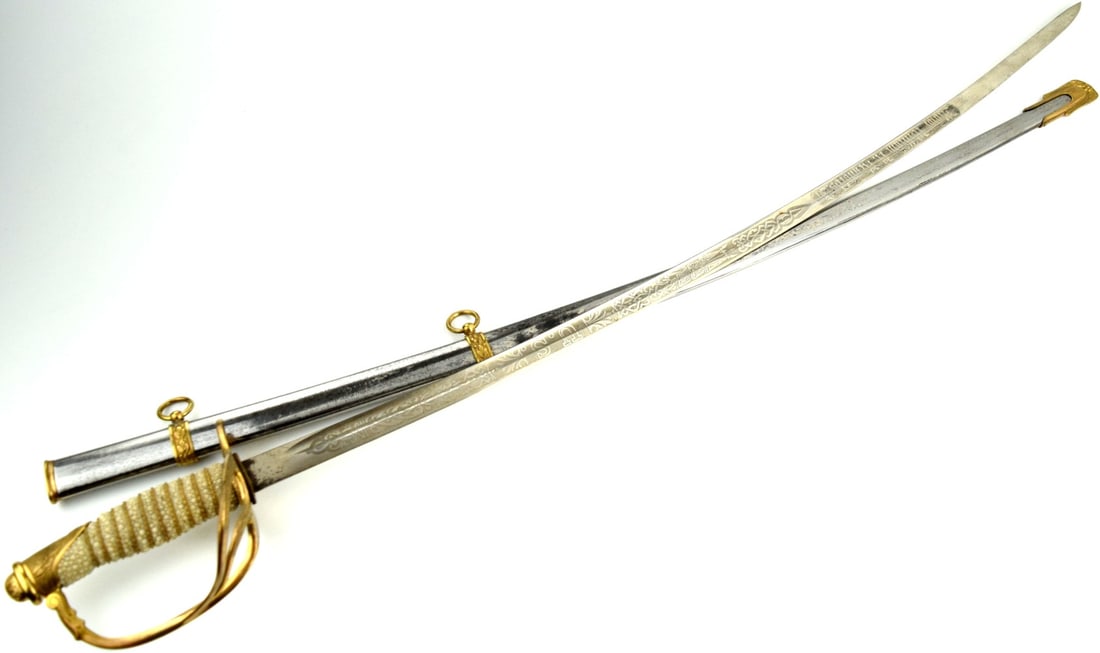 US Officer Dress Presentation Sword to Major William N Reynolds (1 of 20)