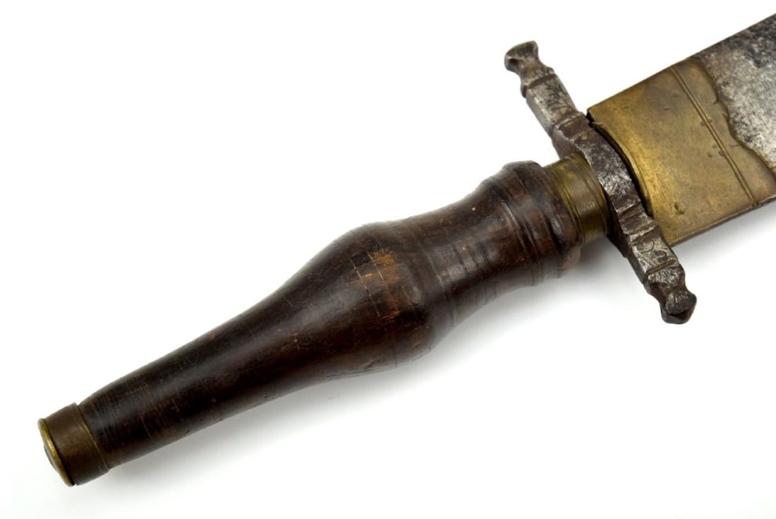 Rare 17th Century Italian or Spanish Plug Bayonet Fighting Dagger with Strong Blade. (1 of 14)
