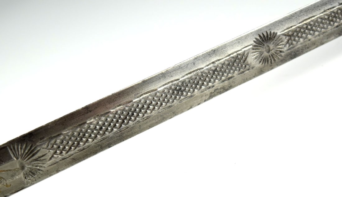 Late 18th - early 19th Century British Officers Spadroon Sword ~ Extremely Rare Blade. - 9