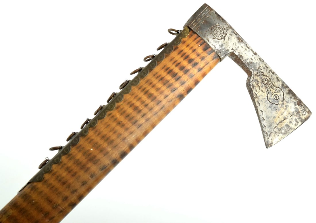 Antique 19th C Polish Ciupaga Axe with Decorated head (1 of 20)