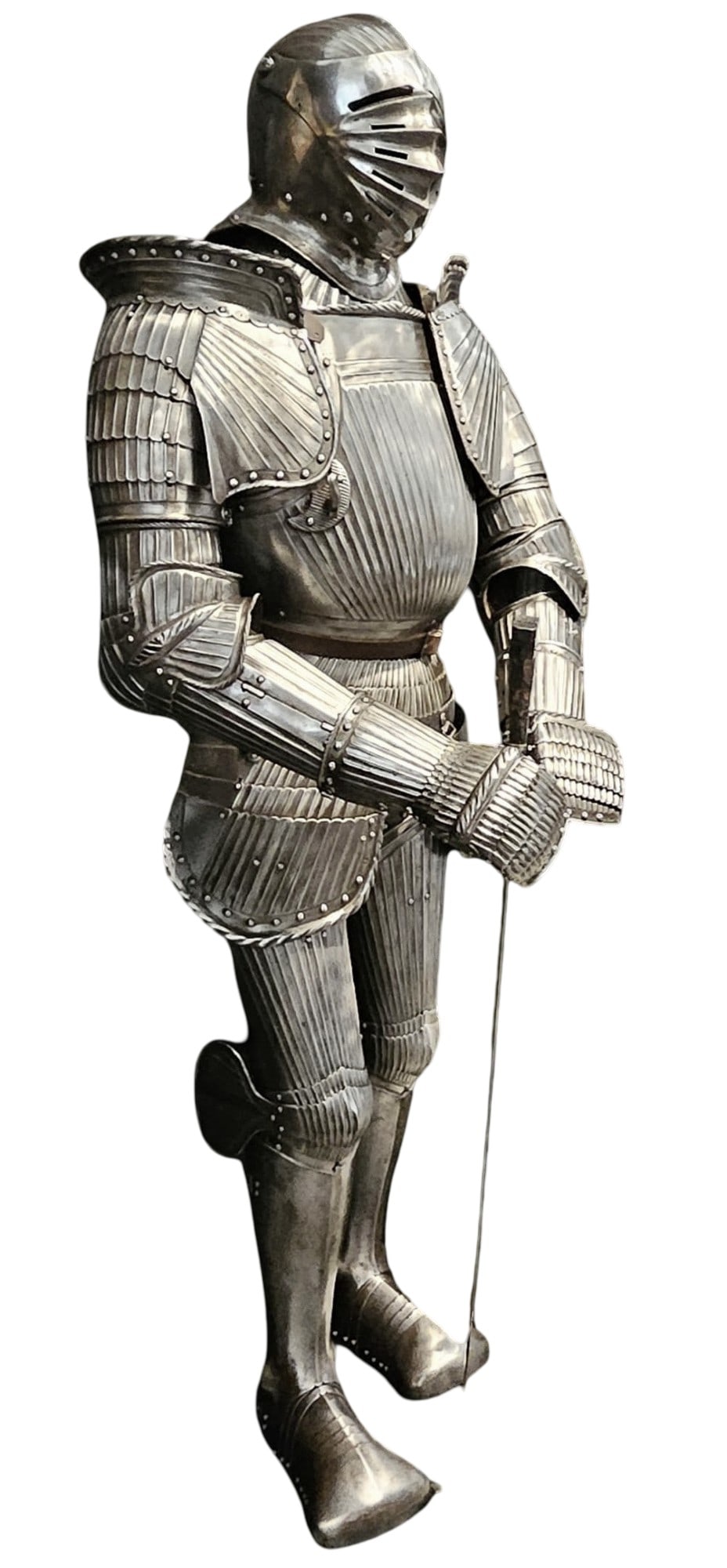 A COMPOSITE FULL SUIT OF MAXIMILIAN FLUTED ARMOUR, IN THE LATE 15TH-CENTURY STYLE, POSSIBLY BY OR (1 of 20)