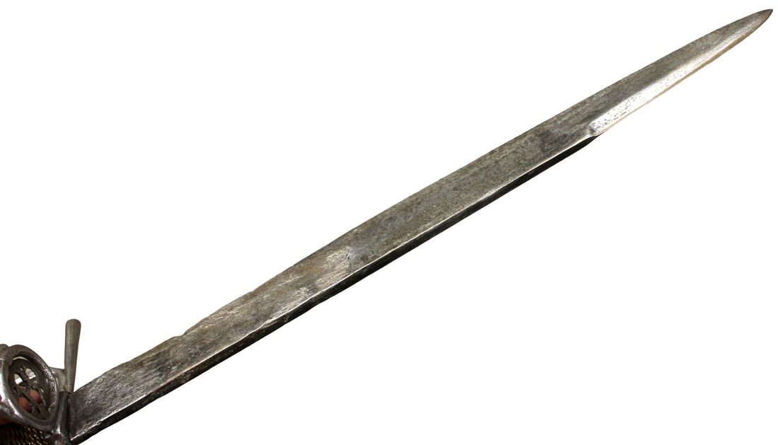 17th Century Continental European Swept-Hilt Dagger (Rapier Companion), Iron & Brass-Wire Grip - 11