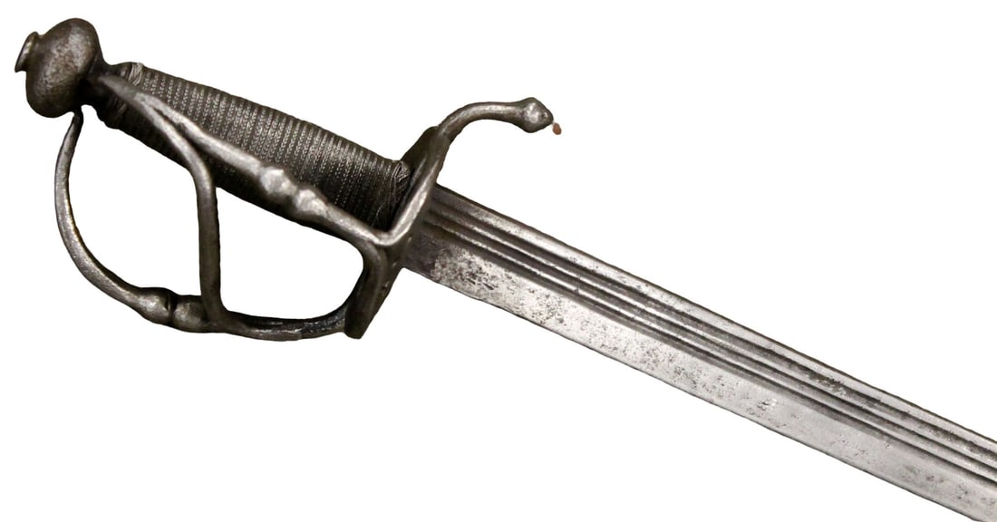 Scarce 17th-18th C. English WALOON Type Horsemans Saber Sword (1 of 20)