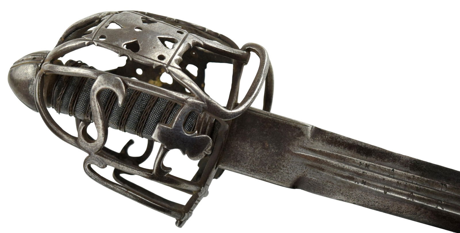 Extra Rare Andria Varara 17th C. Scottish Basket Hilt Broad Sword (1 of 20)