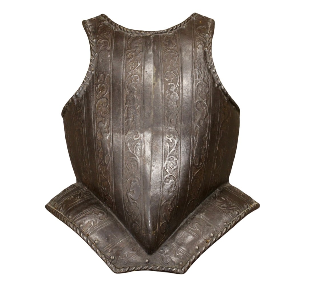 Victorian Period Cast Iron Armor Breastplate in Medieval or Renaissance style (1 of 16)