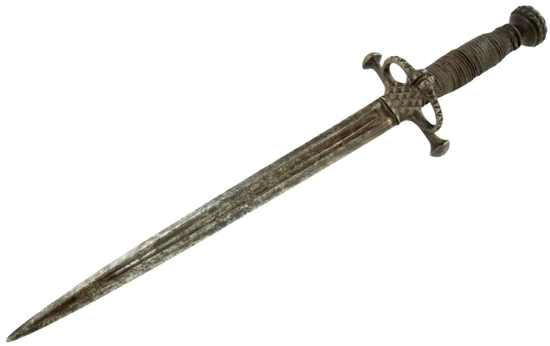 17th C. Itailian Rapier Companion Dagger (Main Gauche) by Anthonio Pichinio with Ring Guard & (1 of 19)