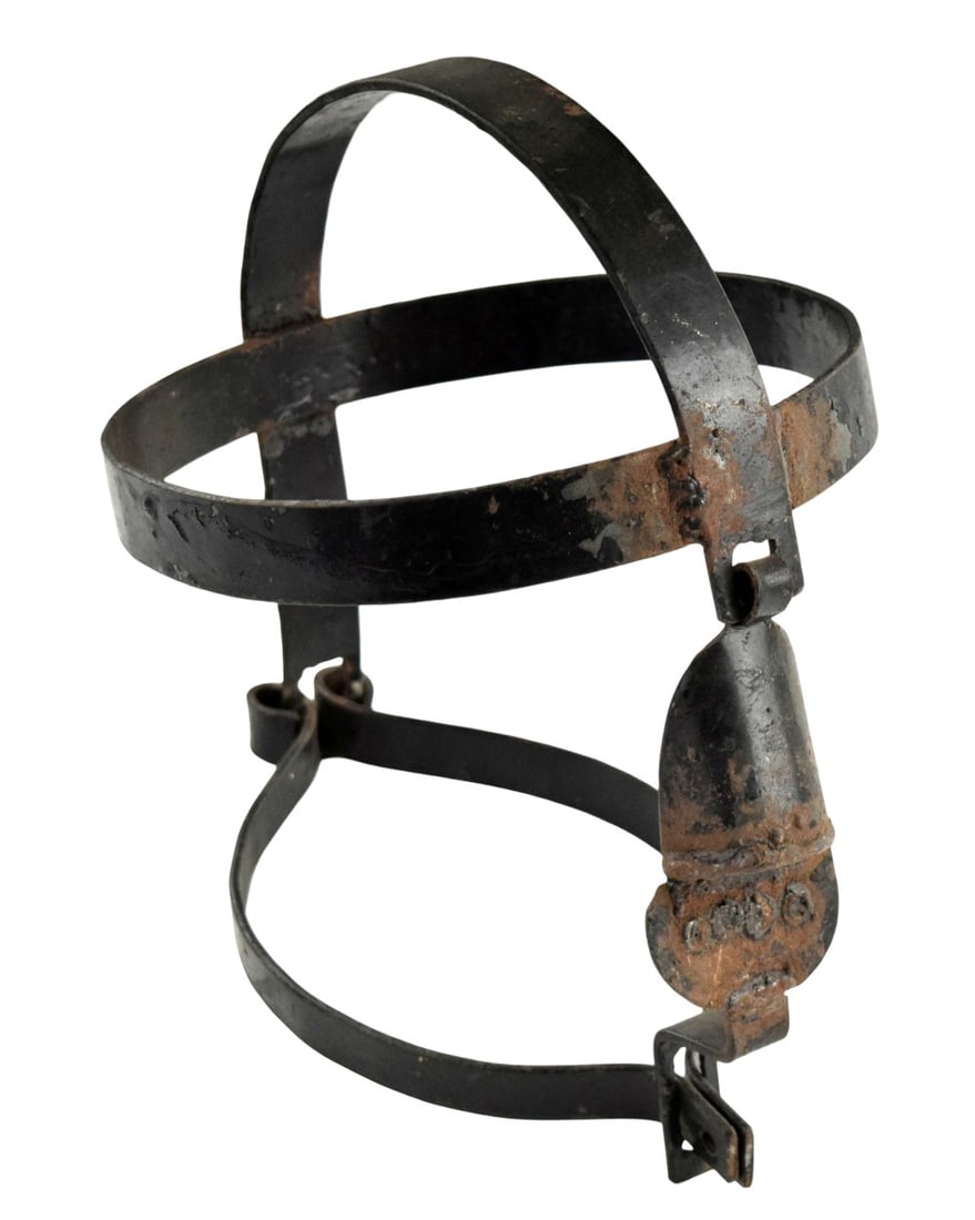 17th - 18th C. Scolds Bridle Head Mask Torture Device (1 of 8)