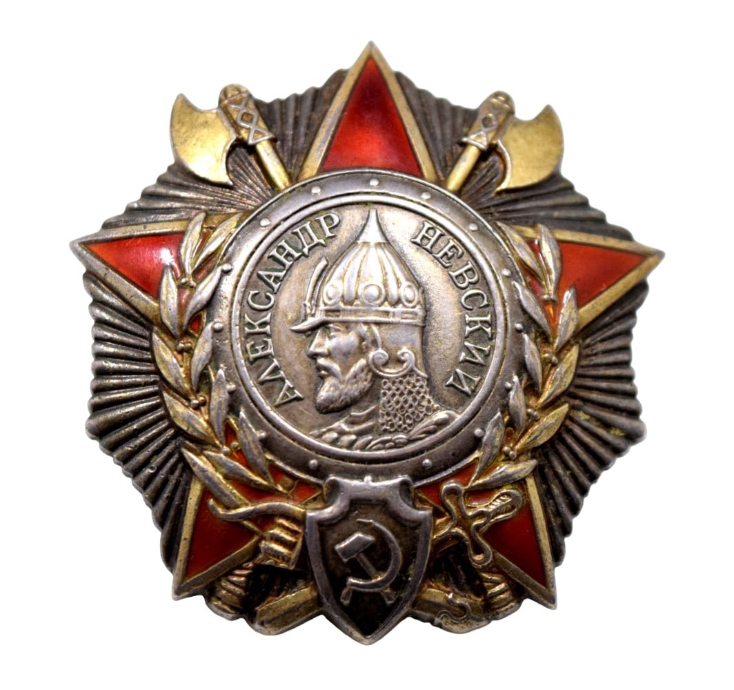 WWII Russian Soviet Order of Alexander Nevsky, 2nd Type, Var 2 (1 of 4)