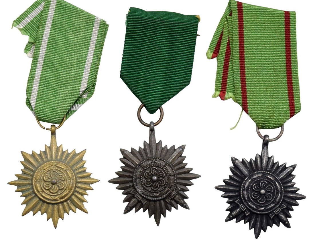 Lot of Three WWII German Ostvolk Eastern Peoples Medals (1 of 4)