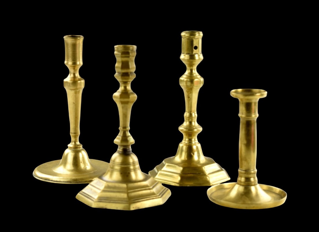 17th - 18th Century Group of 4 candlesticks (1 of 6)