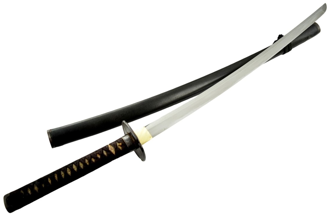 Japanese Koto Bizen Katana in in old Edo Samurai mounts ~ signed Bishu Osafune Sukesada, 27-1/4" (1 of 20)