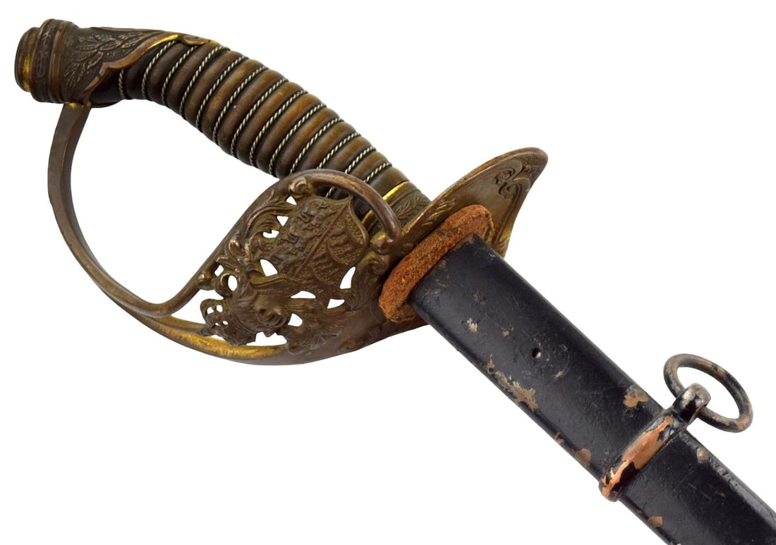 Antique 19th century Wurttemberg Infantry Officers Sword, Maker marked (1 of 20)