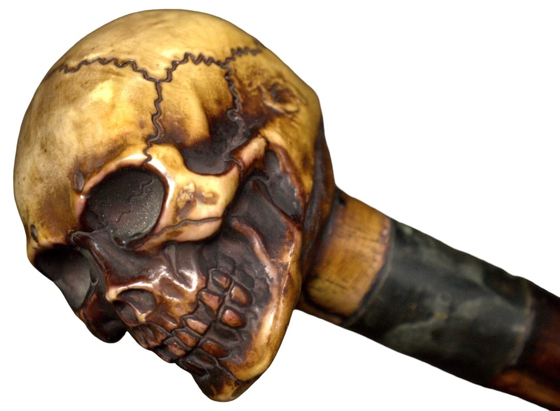 Antique Skull-Handled Sword Cane, Late 19thâ??Early 20th Century (1 of 20)