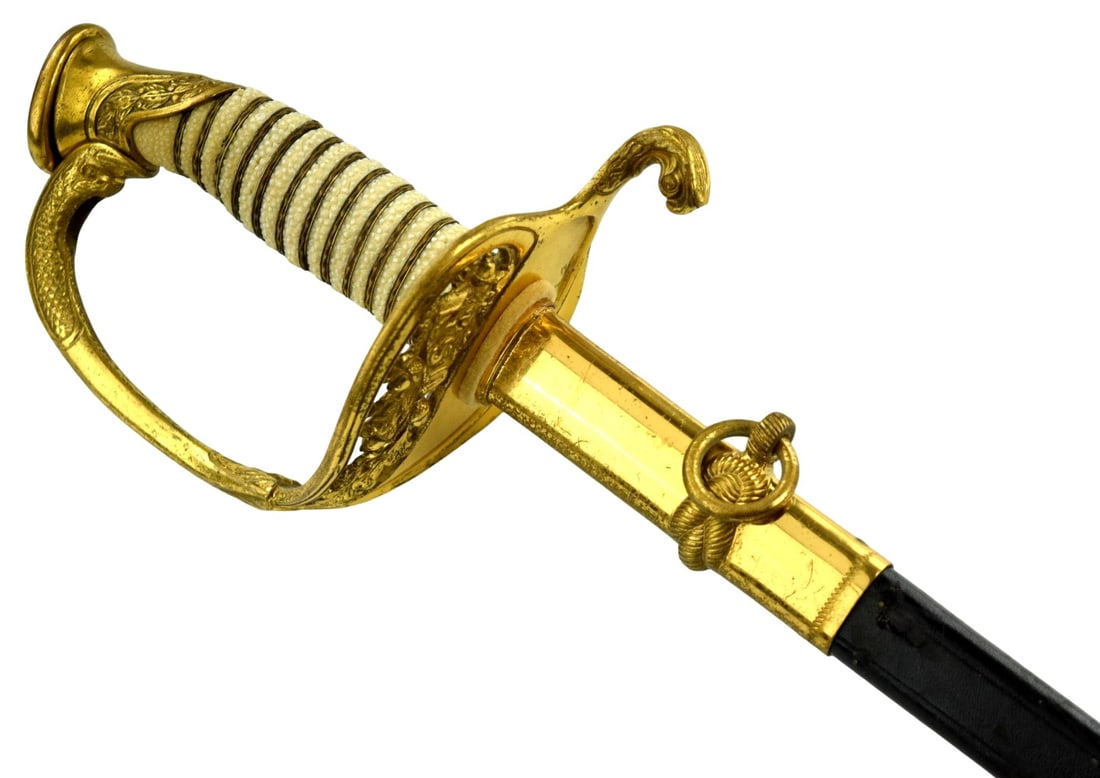 US Navy Officerâ??s Sword (Model 1852), manufactured or retailed by N.S. Meyer Inc (1 of 20)