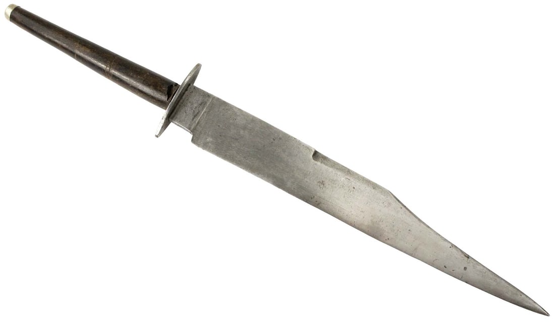 Rare American Civil War English made Large Bowie Knife Plug Bayonet by G. NIXON & SON, Sheffield. (1 of 16)