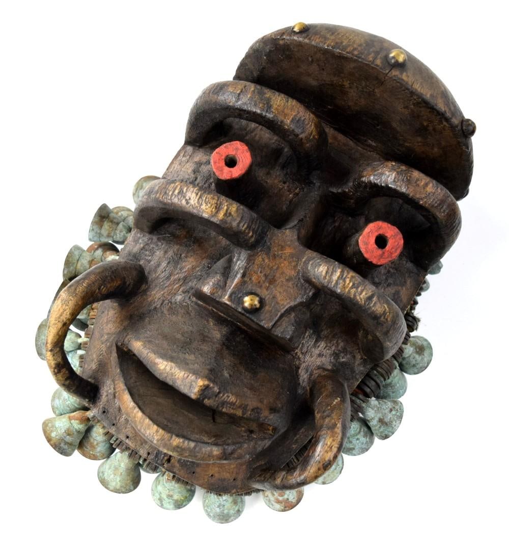 Large Antique Guerre Africa Coast Dance Mask (1 of 12)