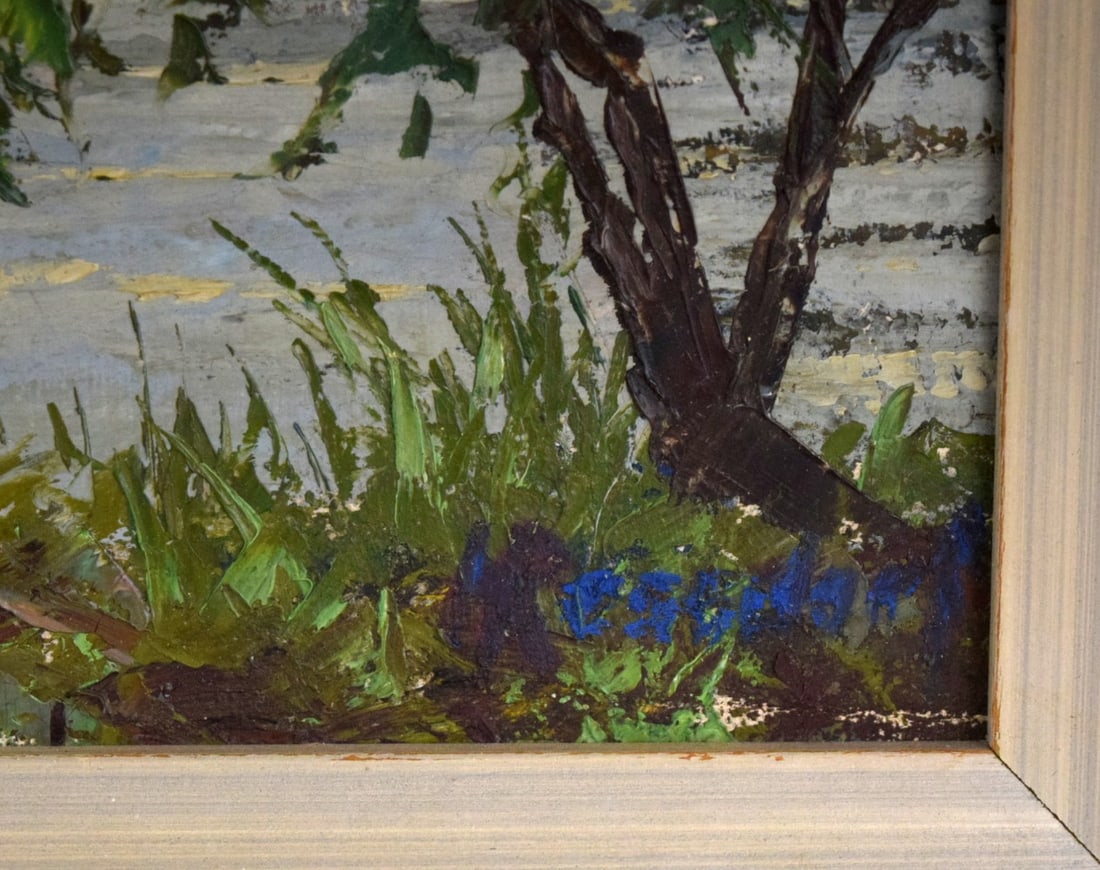 American/German Hans Ressdorf Oil On Canvas Landscape Painting - 6