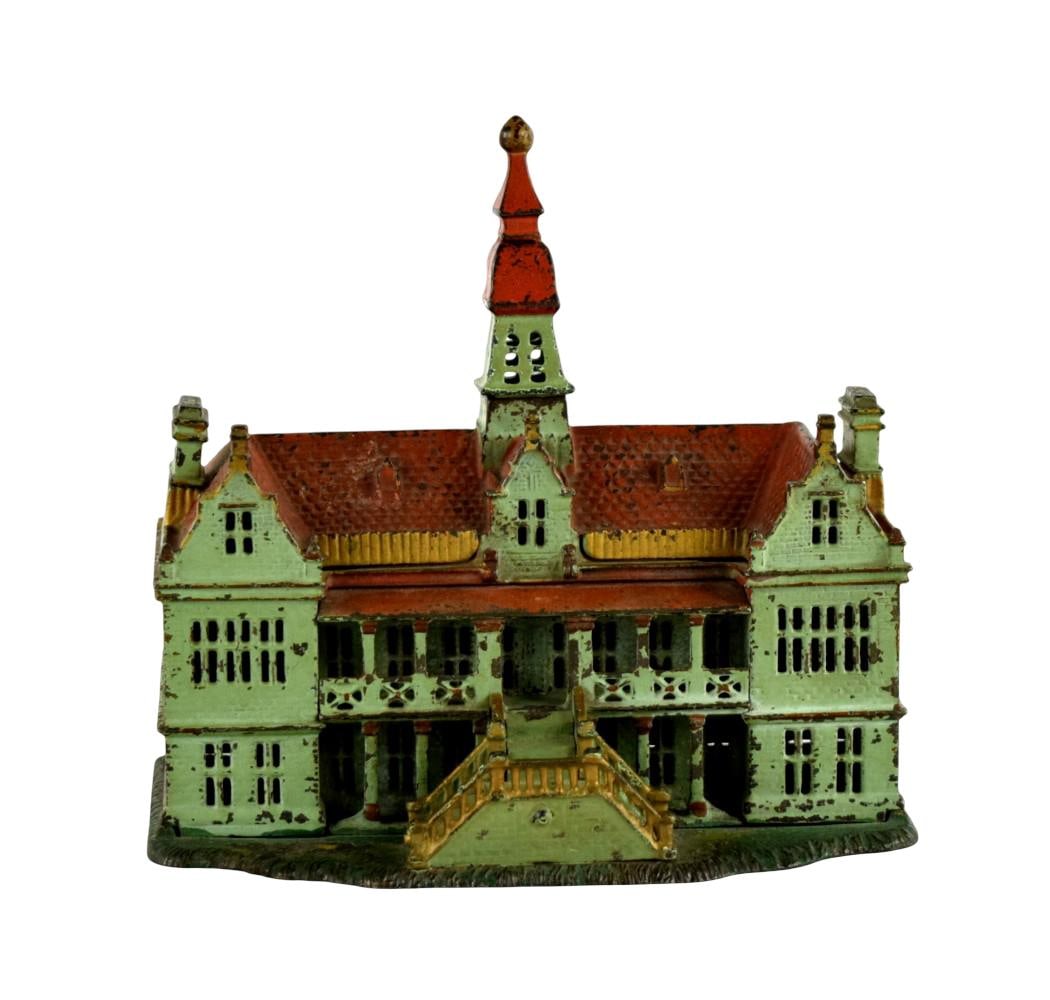 Ives, Blakeslee Palace Cast Iron Collectable Coin Machine Bank c.1890's (1 of 14)