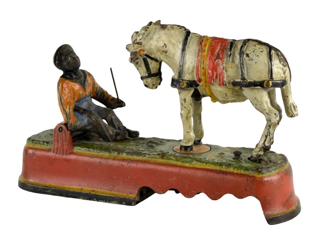 Antique J. & E. Stevens Always Did Spise A Mule Mechanical Bank (1 of 9)