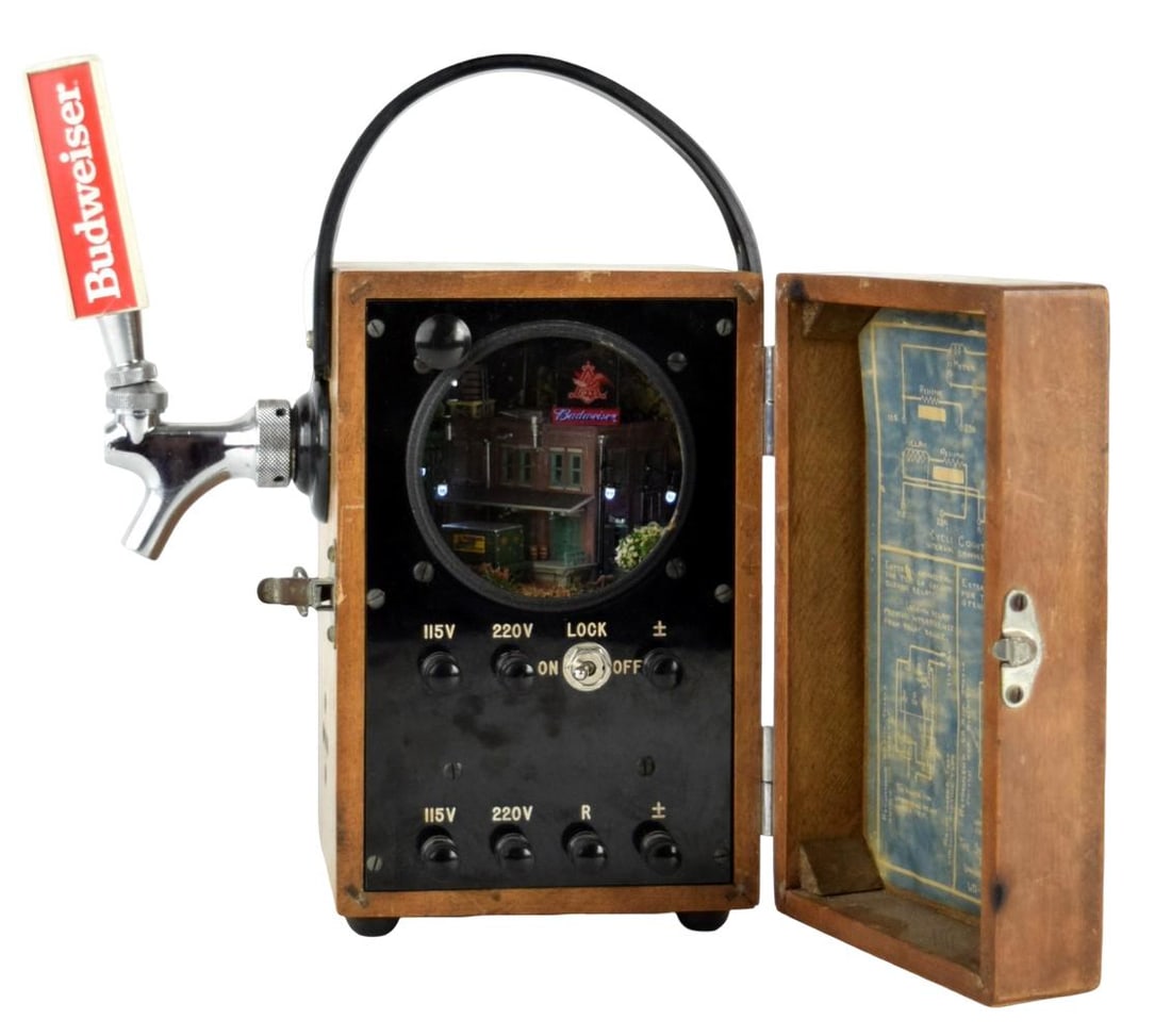 Rare Unusual Budweiser Advertising Lighting Box (1 of 11)
