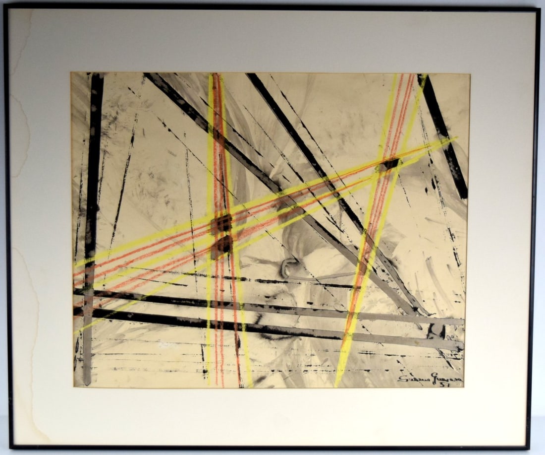 Mid Century Modern Abstract Painting (1 of 10)