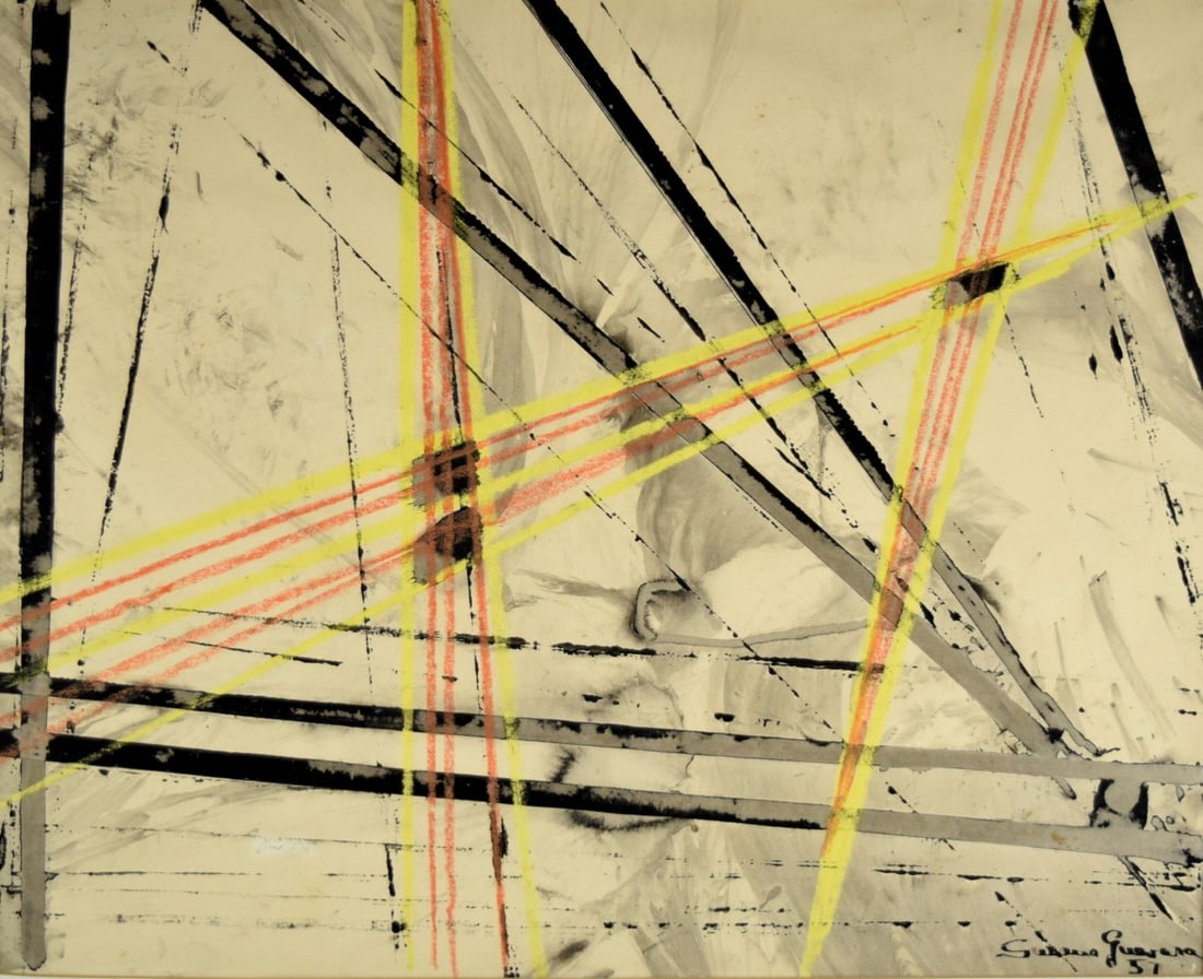 Mid Century Modern Abstract Painting - 2