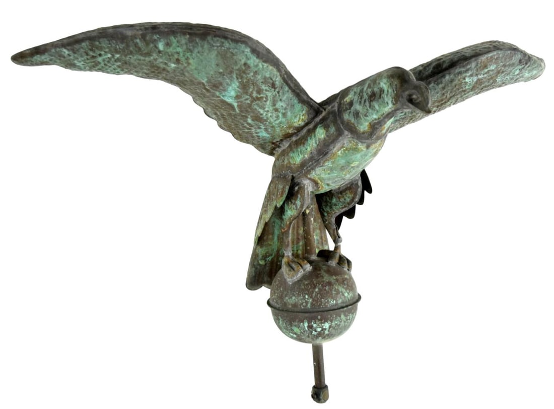 Magnificent 19th Century Solid Copper Eagle Weathervane - 2