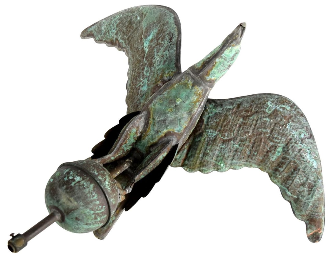 Magnificent 19th Century Solid Copper Eagle Weathervane - 3