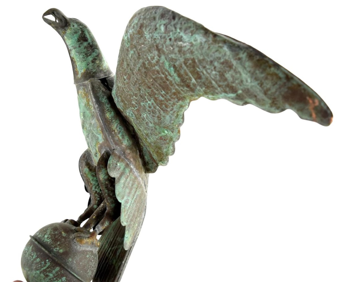 Magnificent 19th Century Solid Copper Eagle Weathervane - 4