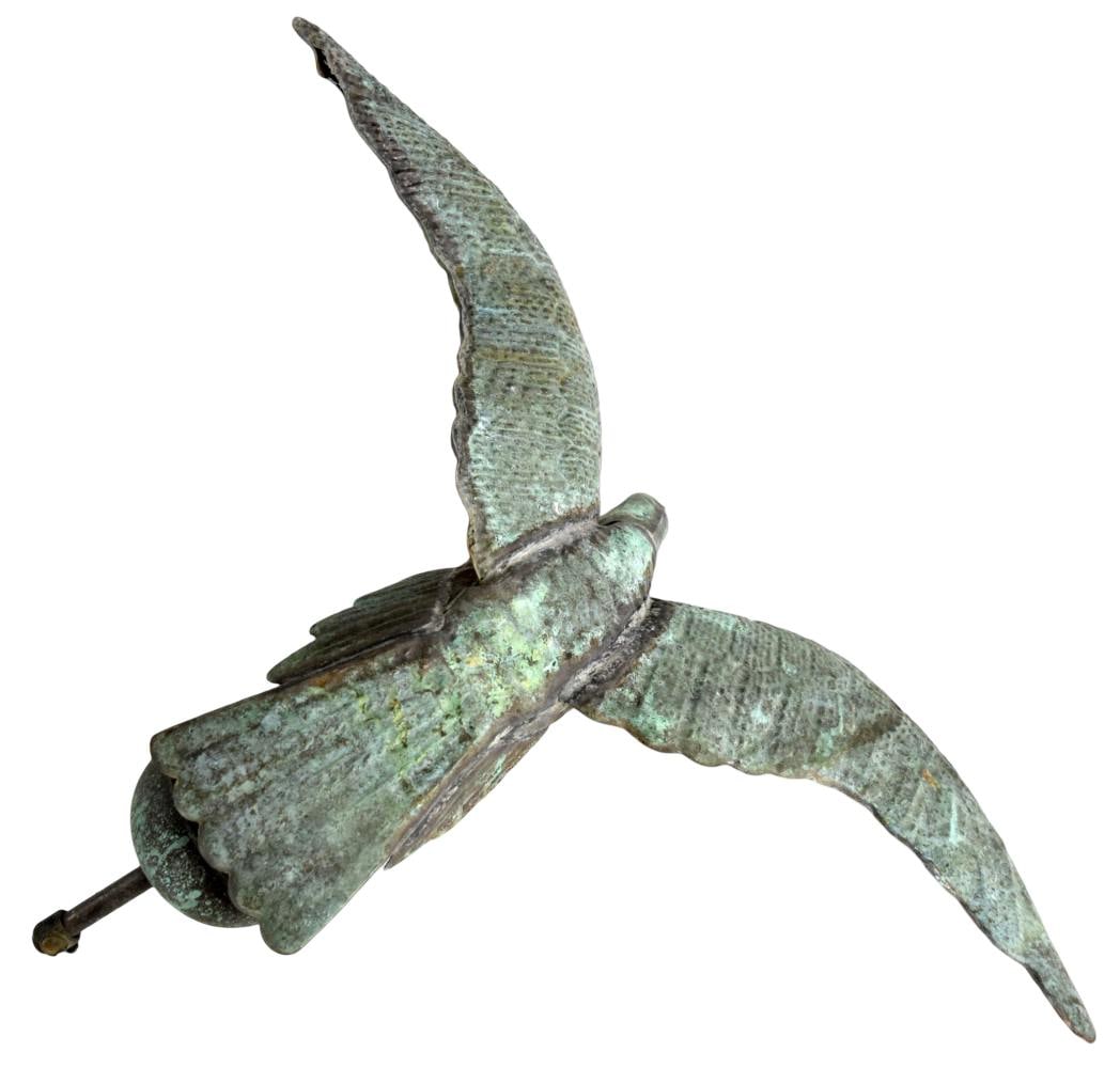 Magnificent 19th Century Solid Copper Eagle Weathervane - 5