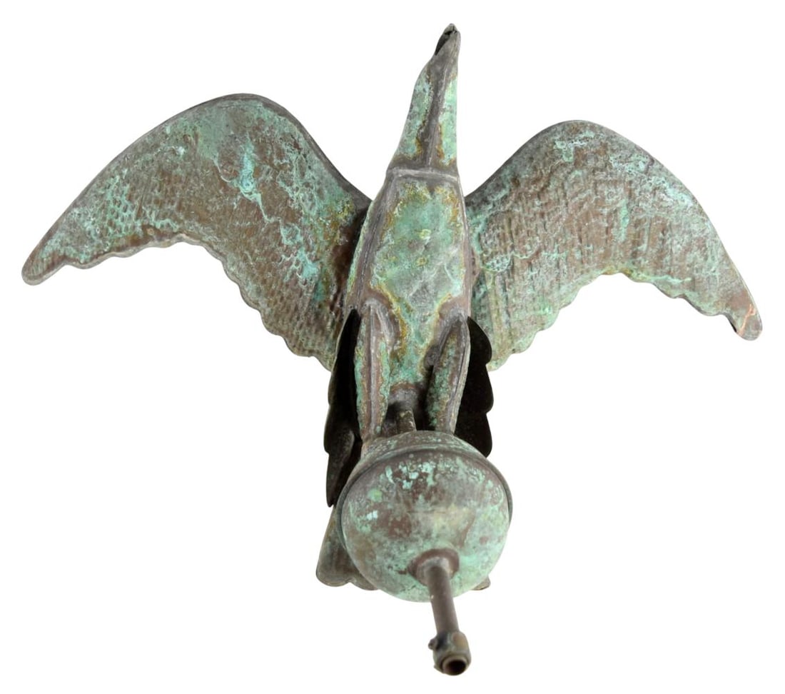 Magnificent 19th Century Solid Copper Eagle Weathervane - 7