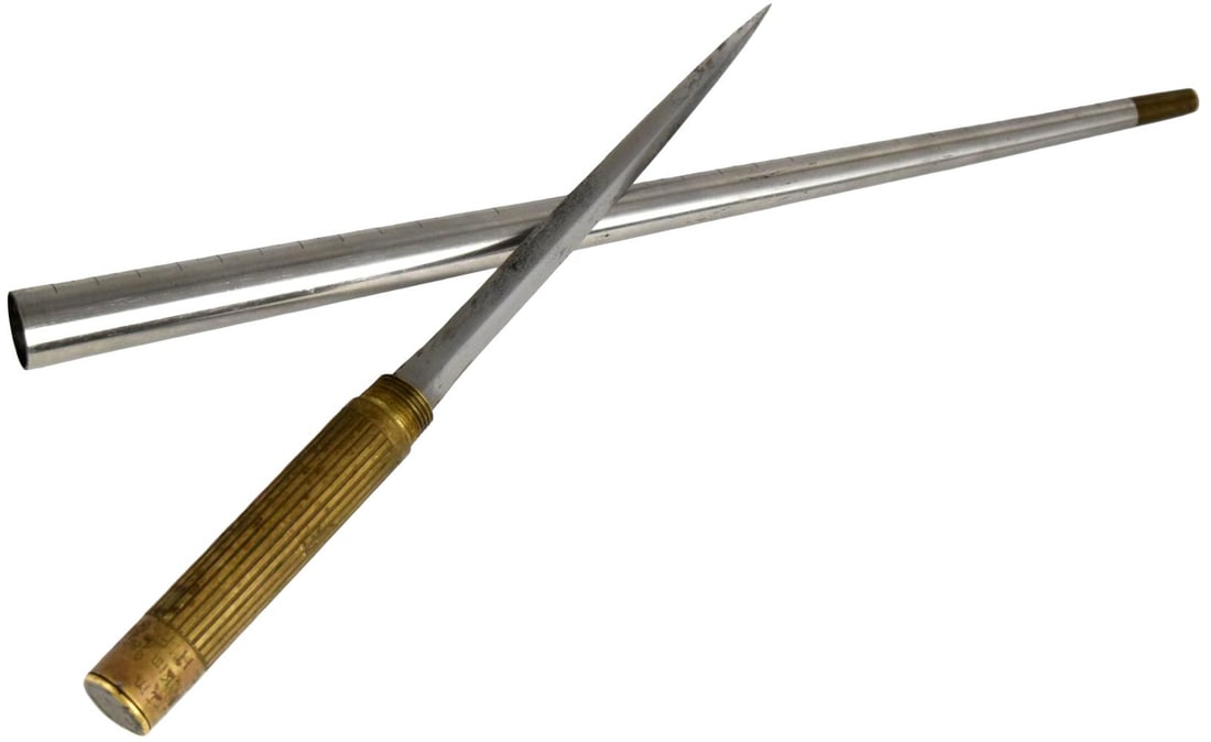 Rare Korean Lieutenant General Kim Jae-gyu Assassin Weapon: Extremely rare assassin weapon made to looks like jewelry ring sizer tool with presentation to Cal. Curtin from Kim Jae-gyu. Kim Jae-gyu (Korean April 9, 1924 – May 24, 1980) was a South Korean poli