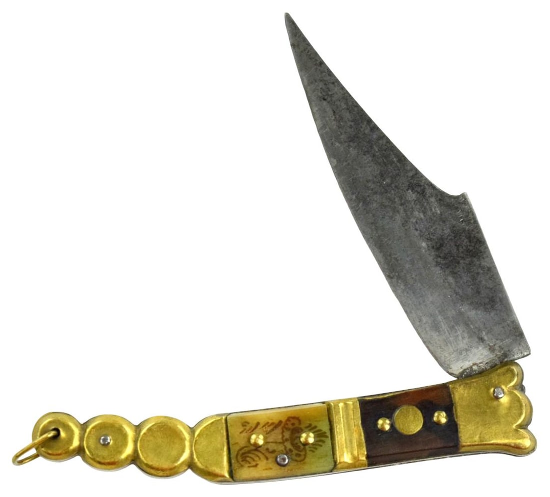 19th C. Spanish or French NAVAJA Folding Knife (1 of 10)