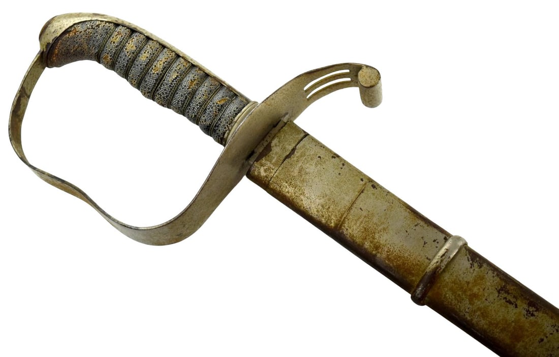 WWI Period Austrian Heavy Cavalry Sword with Scabbard ~ Marked Blade (1 of 18)