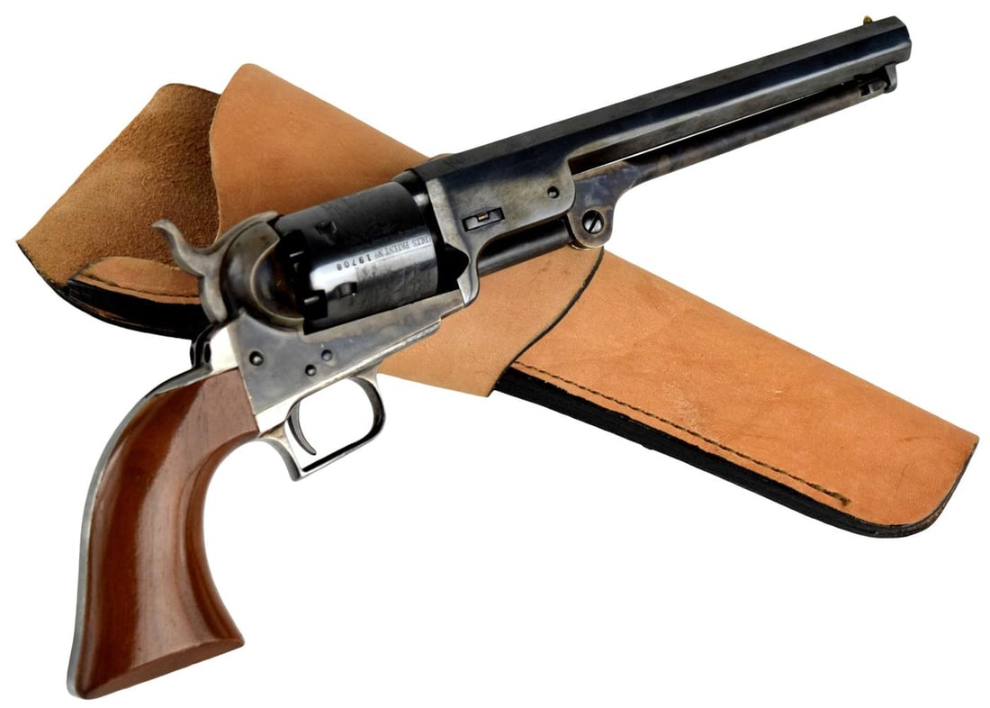 Reproduction Colt 1851 Navy London Steel .36 Cal. Black Powder Revolver (1 of 19)