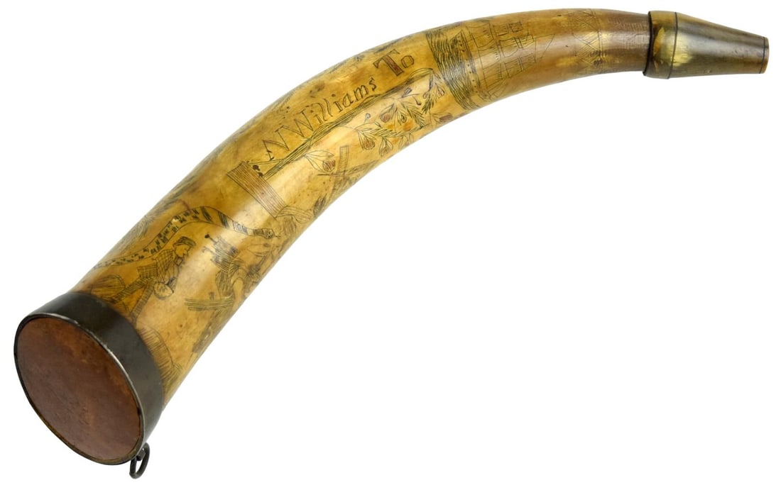 Early Style of French and Indian War Era Powder Horn (1 of 20)