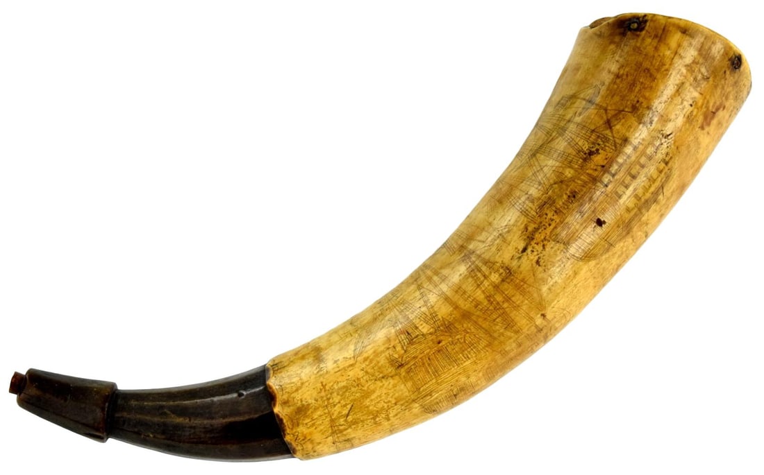 Powder Horn Jonathan Goff Roxbury Seige Of Boston Massachusetts 1775 (1 of 19)
