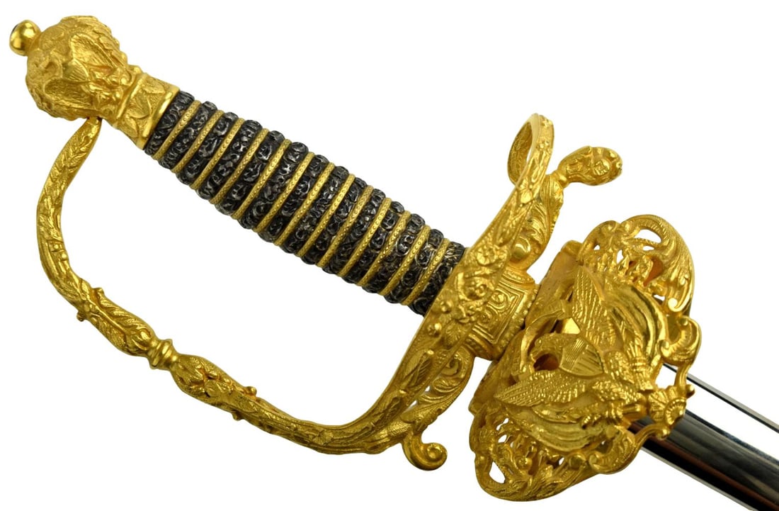 Presentation Grade U.S. Model 1860 Staff & Field Officer's Sword by The M.C. Lilley Co: Elegant U.S. Model 1860 Staff & Field Officer's sword by The M.C. Lilley Company, Columbus, Ohio, one of America's foremost manufacturers of military and presentation swords during the late 19th and e