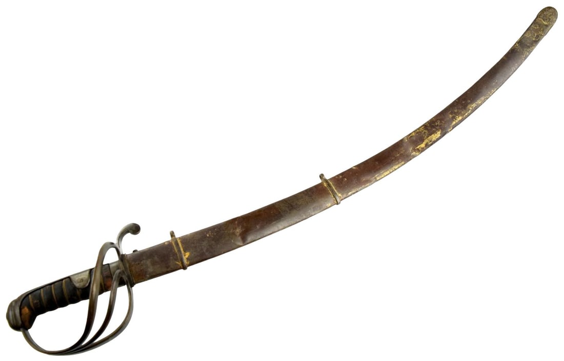 Antique British pattern 1821 light cavalry saber sword - 2