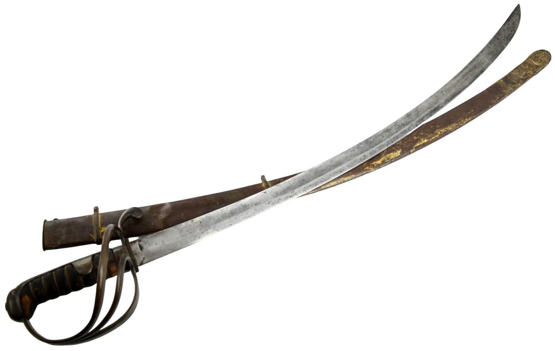 Antique British pattern 1821 light cavalry saber sword - 3