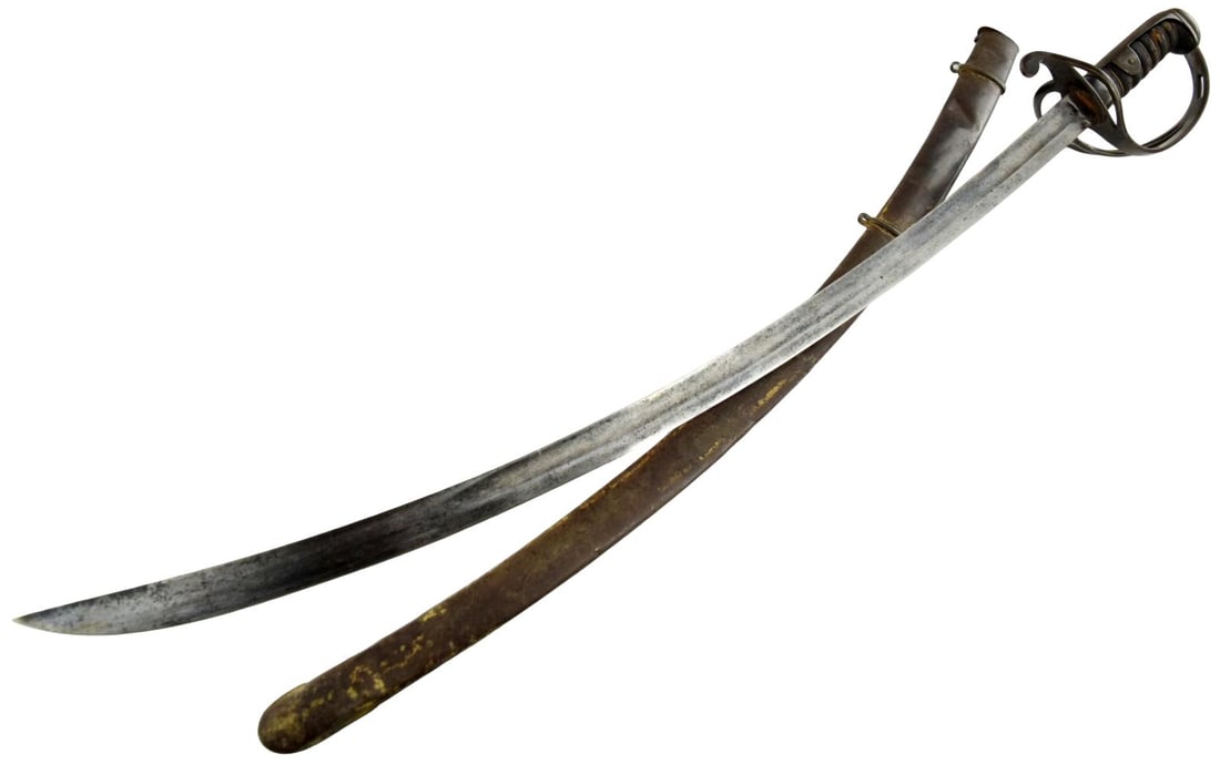 Antique British pattern 1821 light cavalry saber sword - 9
